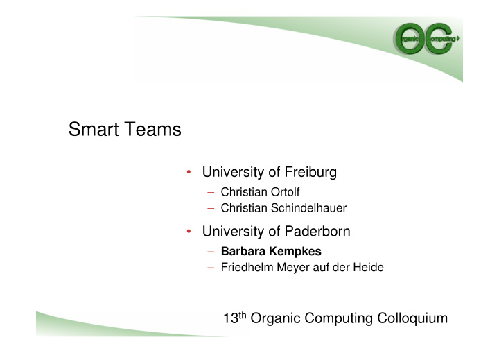 smart teams