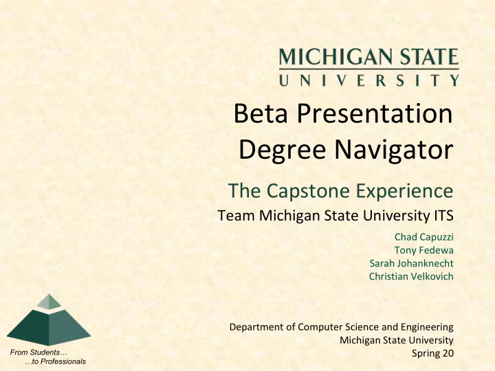 beta presentation