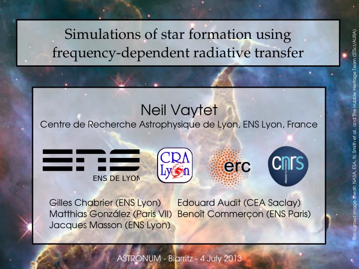 simulations of star formation using
