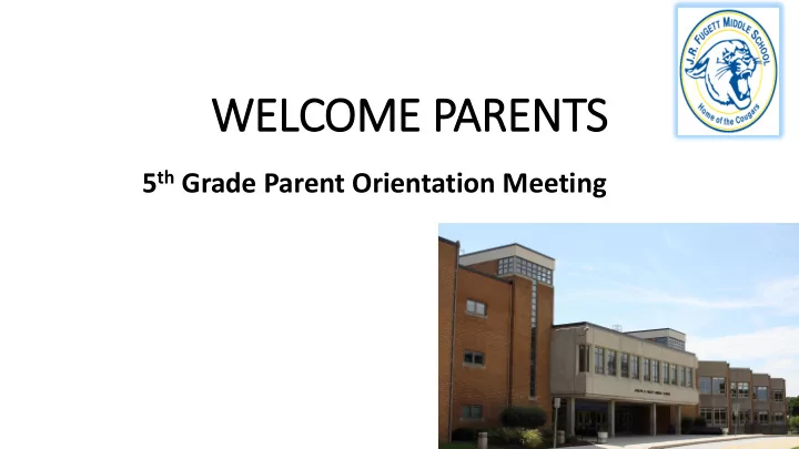 welcome parents