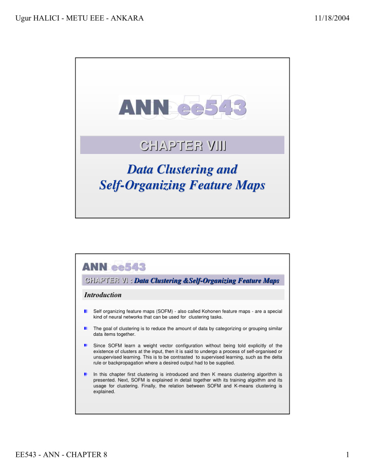 chapter viii viii chapter data clustering and data