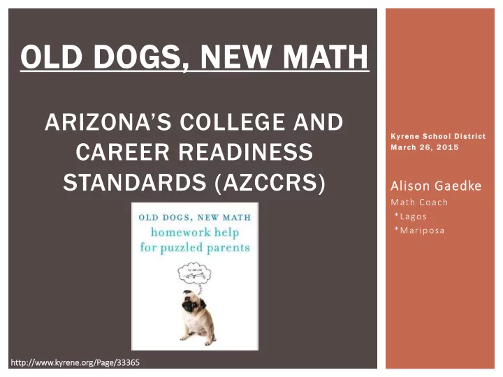 old dogs new math