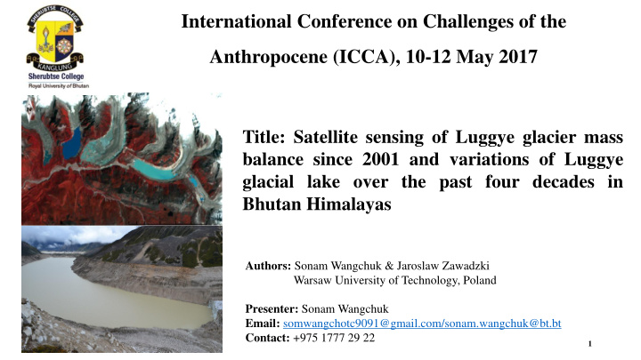 international conference on challenges of the