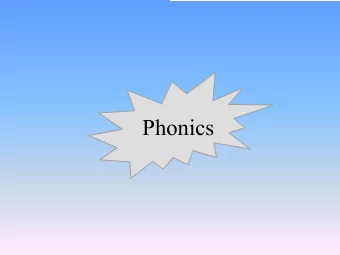 Phonics  Playing with sounds  Skills:  Rhyme  Syllables e.g. clap them out in your name