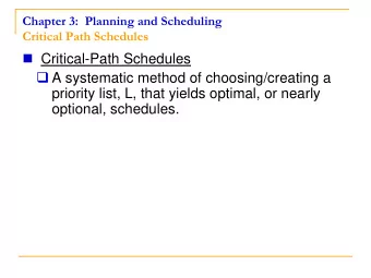 A systematic method of choosing/creating a  priority list, L, that yields optimal, or nearly