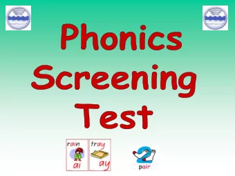 (segmenting) words into separate sounds or  phonemes. They are then taught how to blend