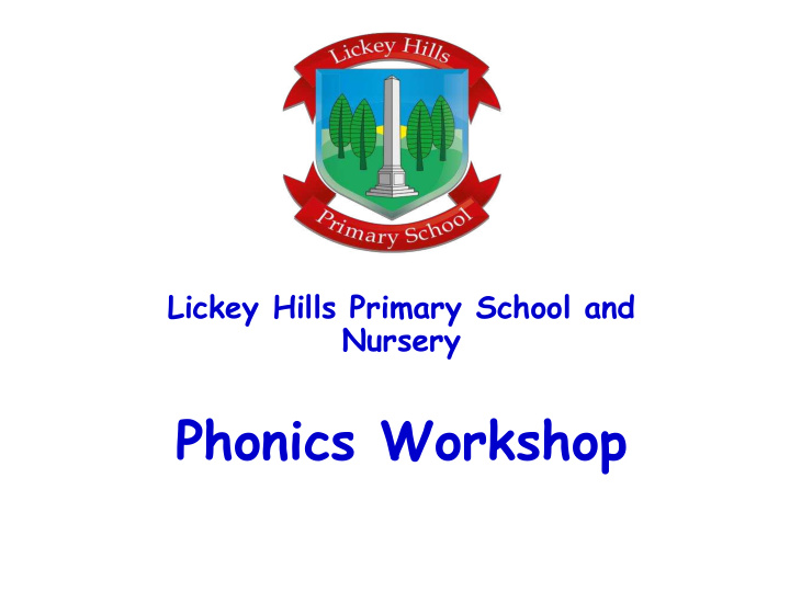 phonics workshop aims