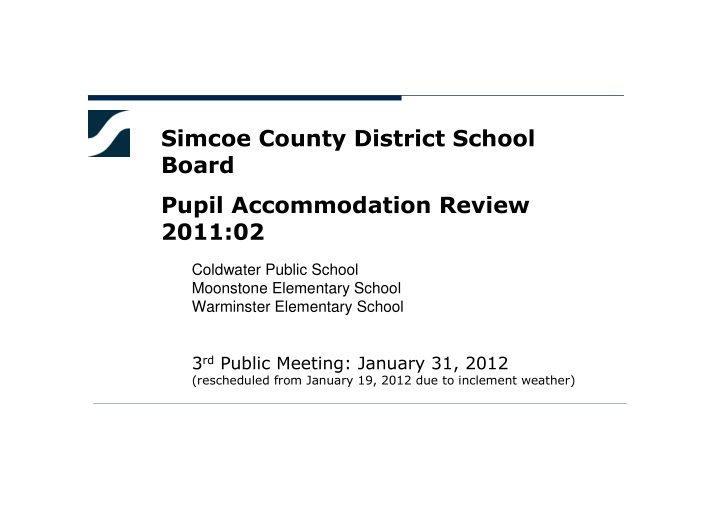 simcoe county district school board pupil accommodation