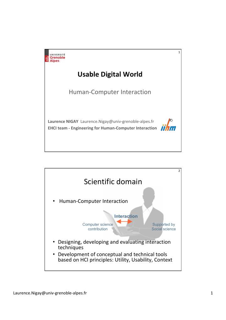 scientific domain