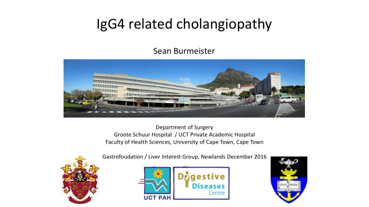 igg4 related cholangiopathy