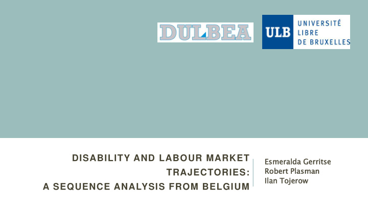 disability and labour market