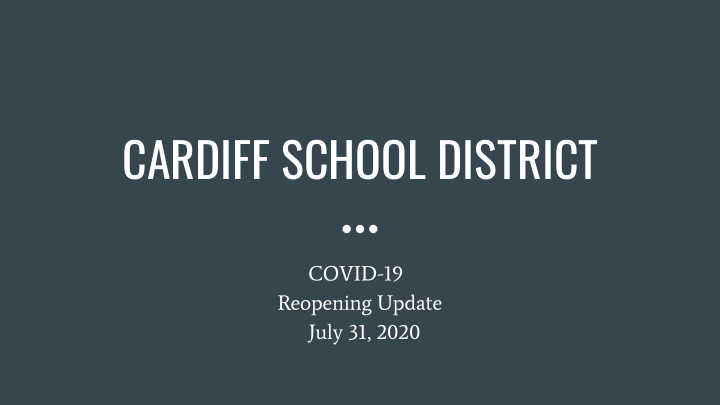 cardiff school district
