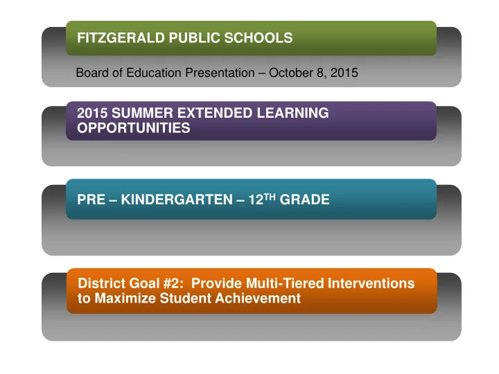fitzgerald public schools