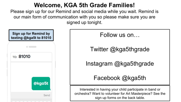 welcome kga 5th grade families
