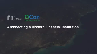 Architecting a Modern Financial Institution  SOUTHEAST BRAZIL REGION FROM SPACE  CREDIT CARD