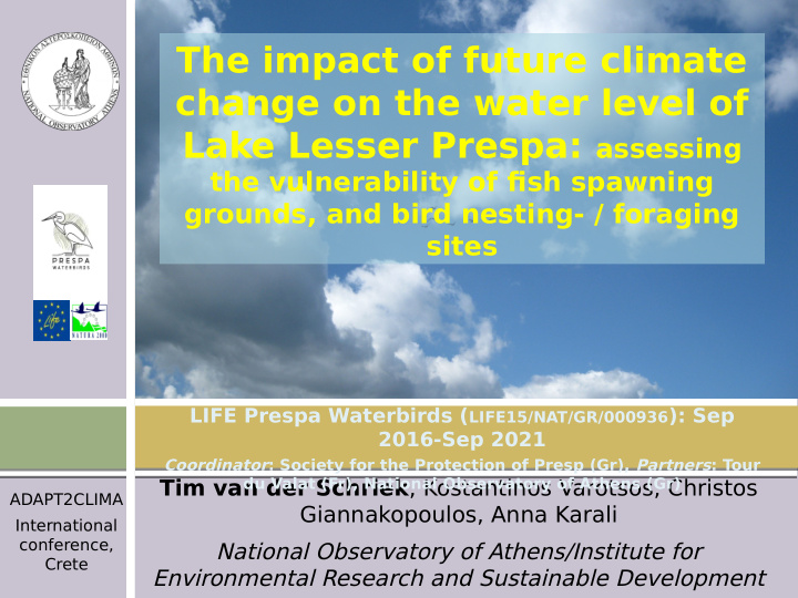 the impact of future climate change on the water level of