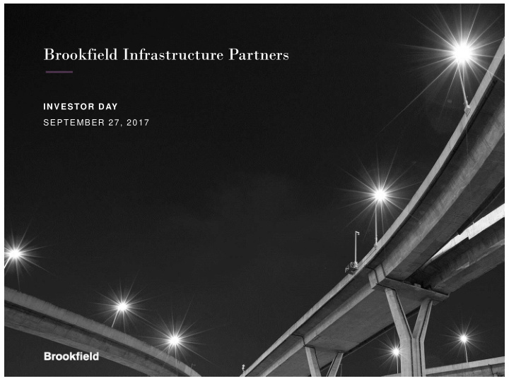 brookfield infrastructure partners