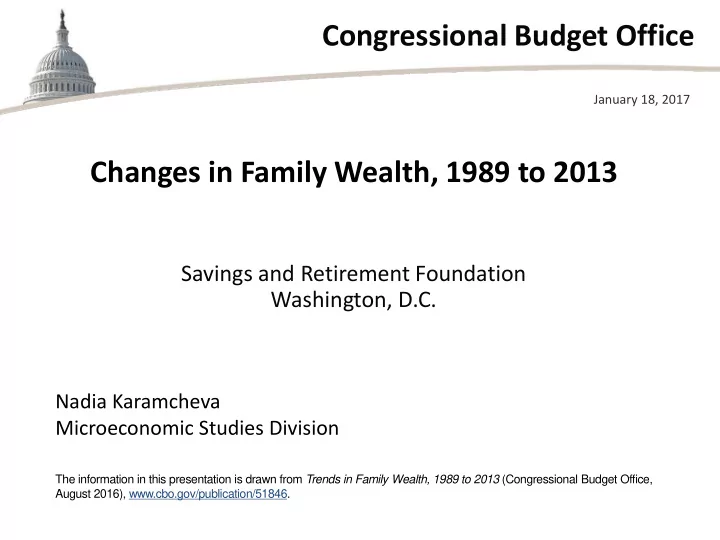 congressional budget office