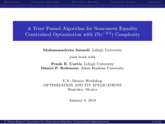 A Trust Funnel Algorithm for Nonconvex Equality Constrained Optimization with O (   3 / 2 )