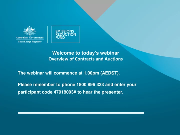 welcome to today s webinar overview of contracts and