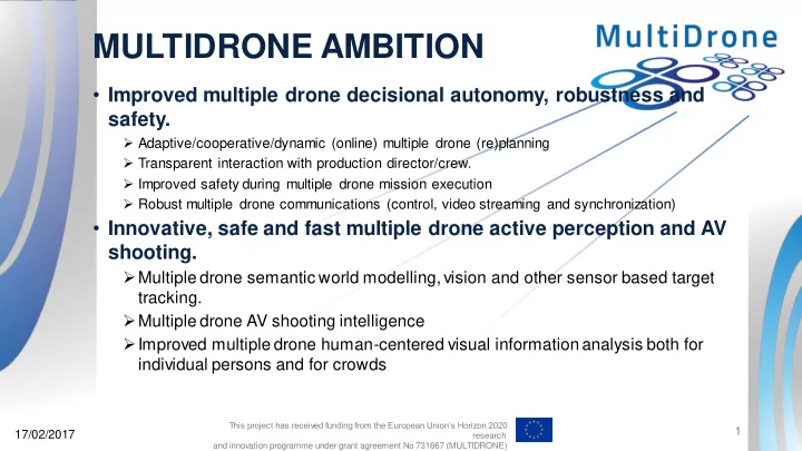 multidrone ambition