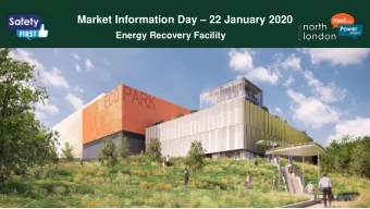 Market Information Day  22 January 2020  Energy Recovery Facility  1  Introduction  Martin