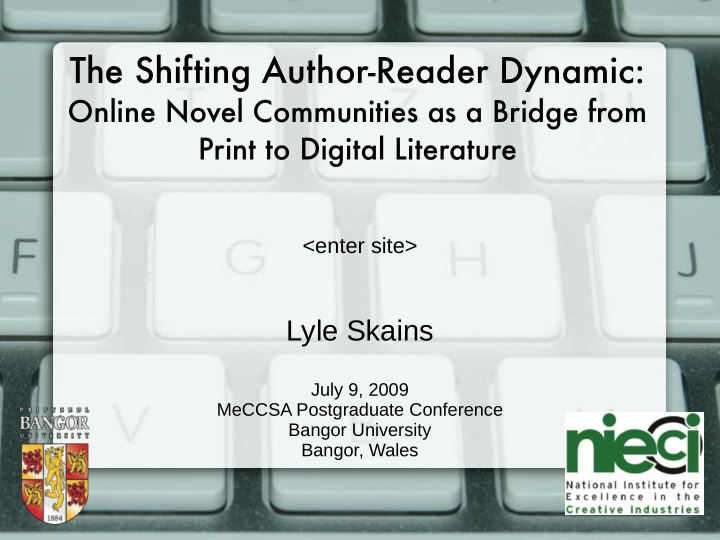 the shifting author reader dynamic