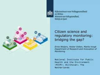 bridging the gap?  Ernie Weijers, Hester Volten, Marita Voogt  Department of Research and