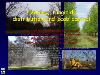 What are the challenges to scab management?   Fusicladium effusum is a variable pathogen (a