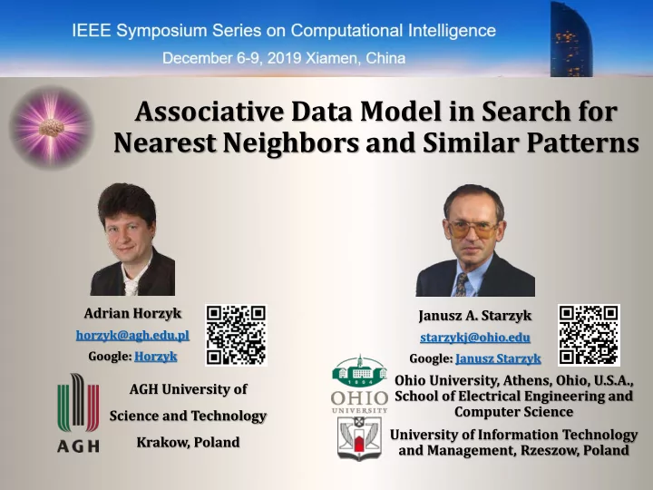nearest neighbors and similar patterns