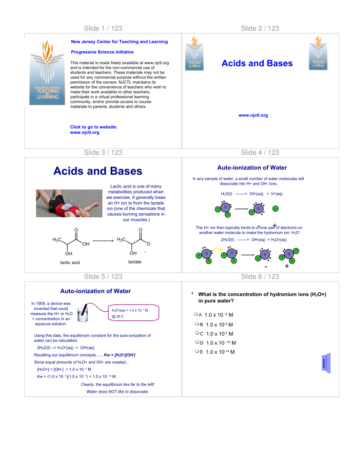 acids and bases