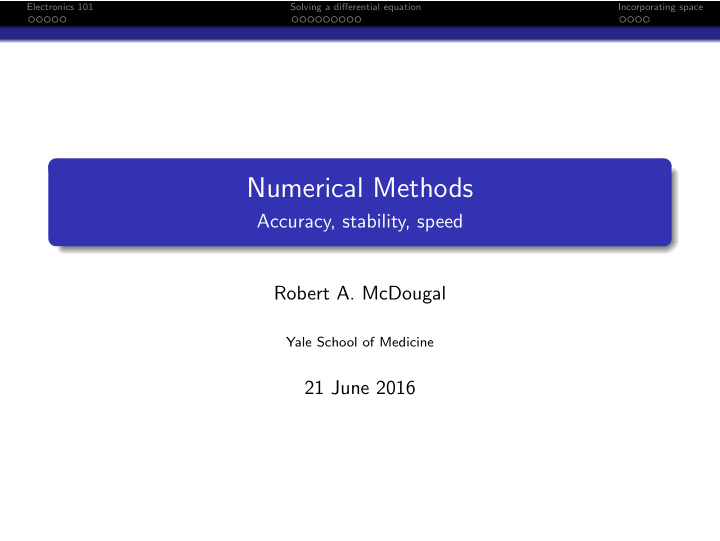 numerical methods