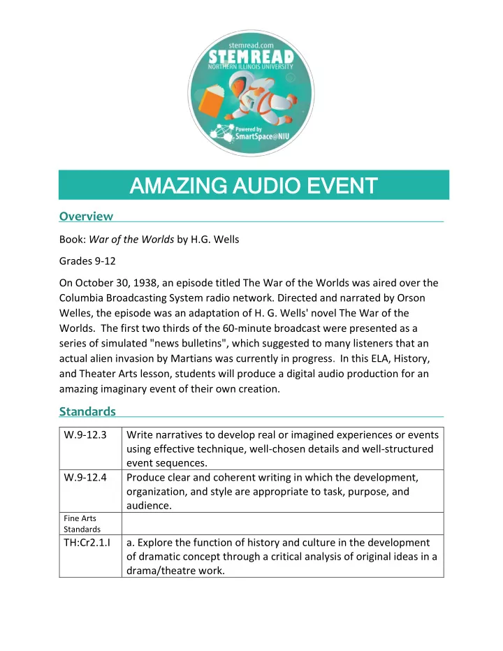 amazing audio event amazing audio event