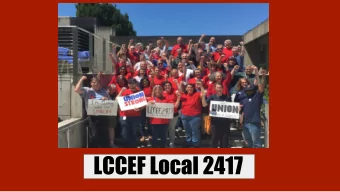 LCCEF Local 2417  Lane Community College Employee Federation  We are the contracted full-time ,