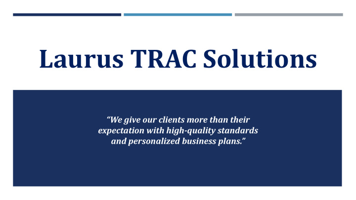 laurus trac solutions
