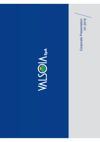 H1 2019  Corporate Presentation  Agenda  Company Overview  Market  Competitive Landscape  Strategy