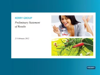 This presentation contains forward looking statements which reflect  management expectations based