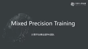 Mixed Precision Training  PAI   Overview  What is mixed-precision