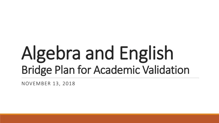 algebra and english