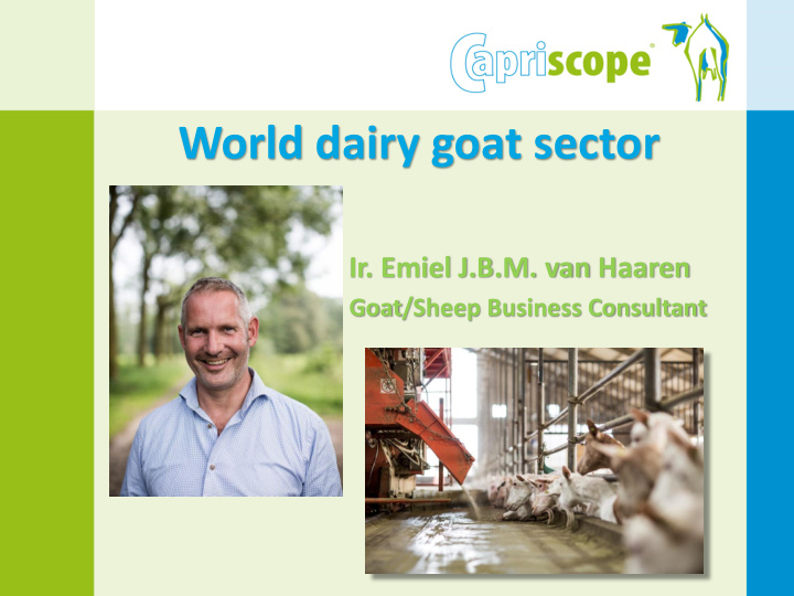 world dairy goat sector