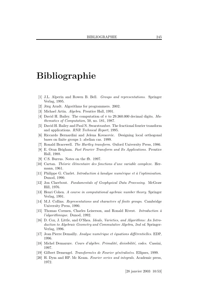 bibliographie