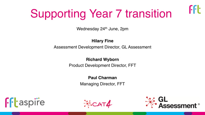 supporting year 7 transition