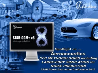 Industries  stries &amp; A  Applic  licat  ations  ions  Marine    Propeller noise