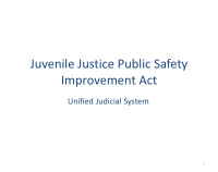 juvenile justice public safety