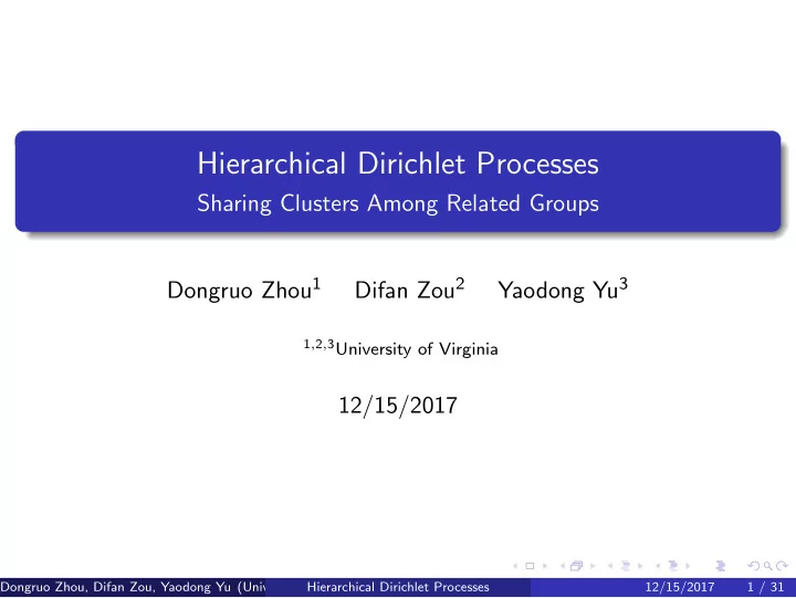 hierarchical dirichlet processes