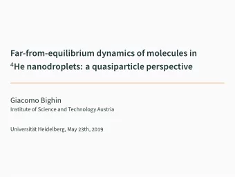 Far-from-equilibrium dynamics of molecules in 4 He nanodroplets: a quasiparticle perspective