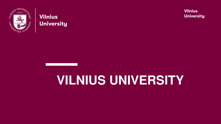 vilnius university