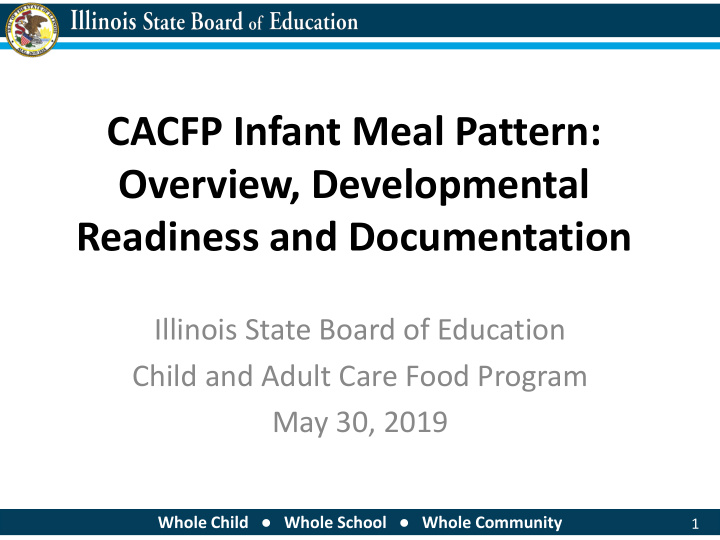 cacfp infant meal pattern overview developmental