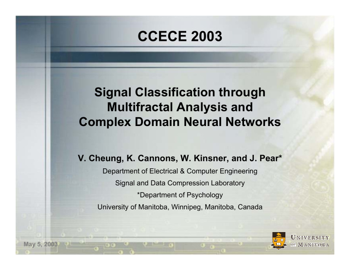 ccece 2003