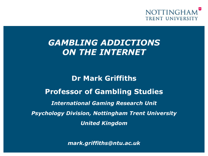 gambling addictions